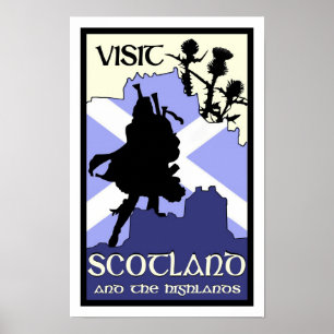 Affiche écossaise des Highlands