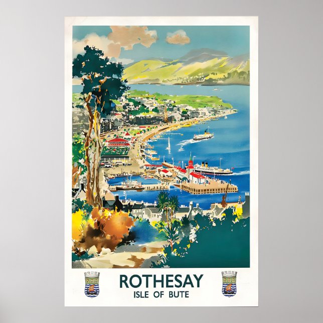 Affiche Écosse Rothesay Île de Bute (Devant)