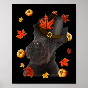 Affiche Ecosse Terrier Casquette de pèlerin de chien de Pi