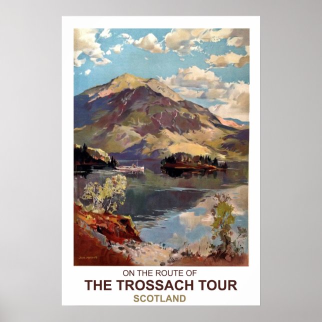 Affiche Écosse, visite de Trossach (Devant)