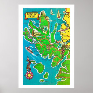 Affiche Ecosse's Isle of Skye Print