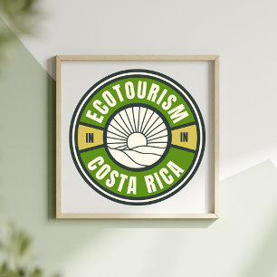 Affiche Écotourisme au Costa Rica Voyage lent