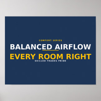 Affiche Écoulement d'air équilibré dans chaque pièce, c'es