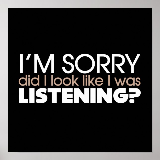 Affiche Écouter (Devant)