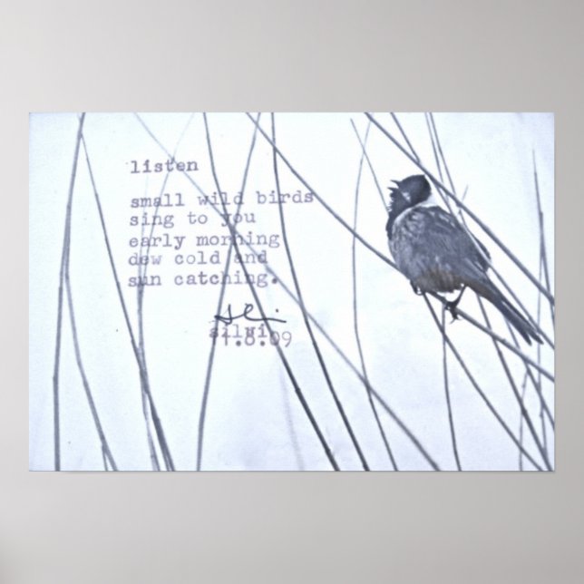 Affiche "écouter" (Devant)