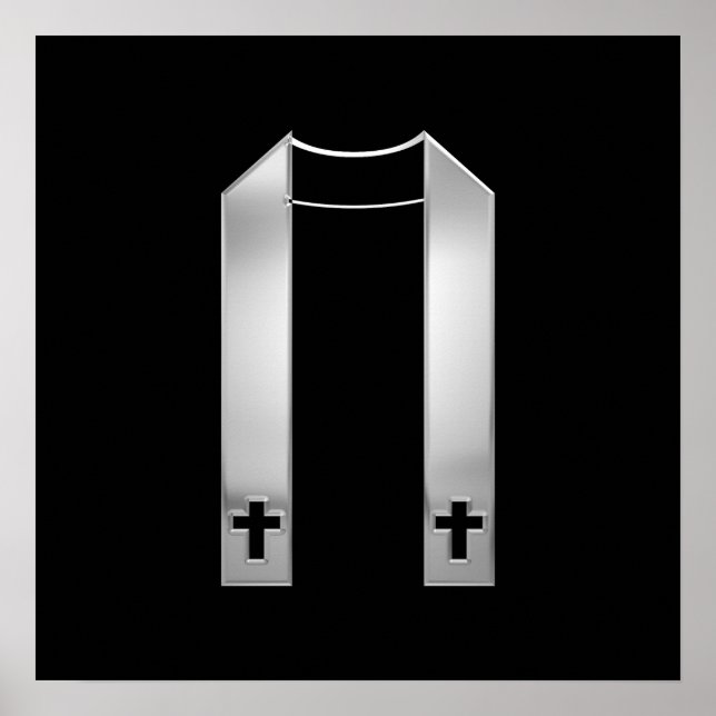 Affiche Écouter en 3D Le Stole de prêtre en argent (Devant)