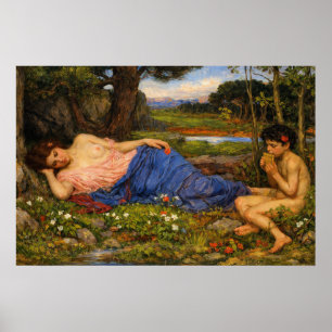 Affiche Écoutez mes douces pipings par Waterhouse