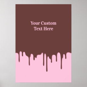 Affiche Écran de chocolat personnalisé