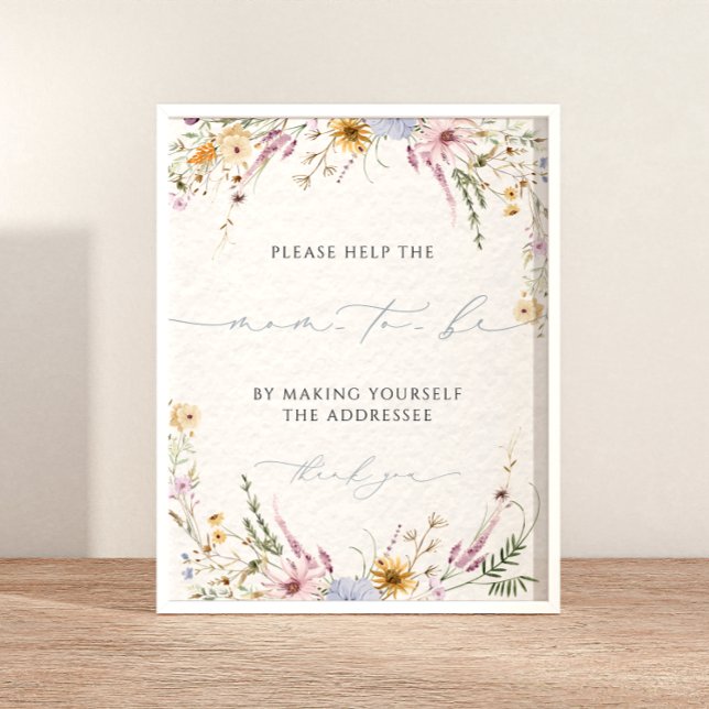 Affiche Écrire votre adresse Baby shower Adresse de l'Enve (Créateur téléchargé)