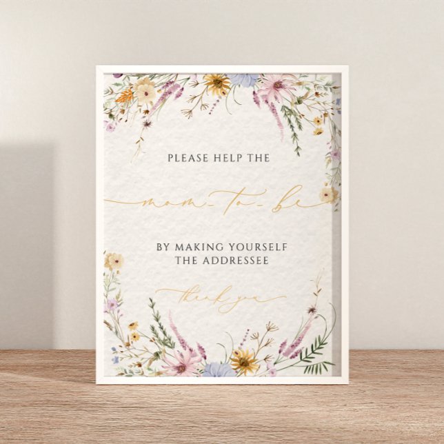 Affiche Écrire votre adresse Baby shower Adresse de l'Enve (Créateur téléchargé)