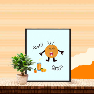 Affiche Écris orange