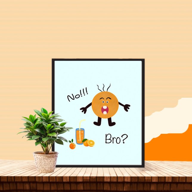 Affiche Écris orange (Créateur téléchargé)