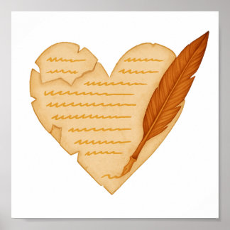 Affiche Écrit sur tout ton coeur