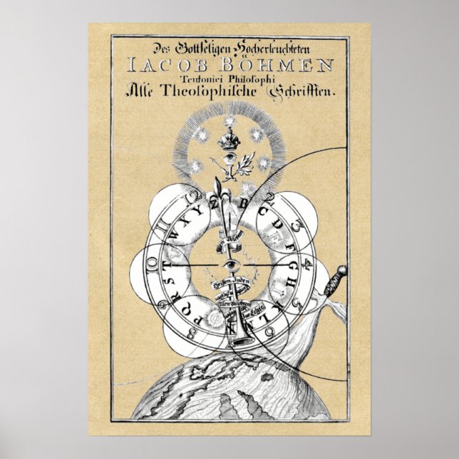 Affiche Écrits théosophiques de Jacob Boehme (Devant)