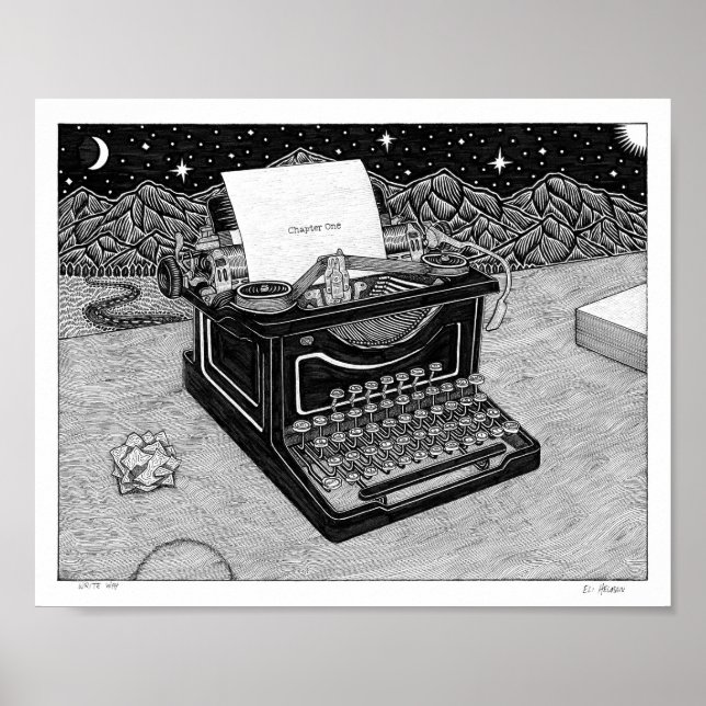 Affiche Écriture (Devant)