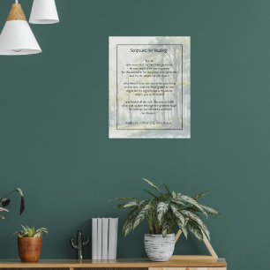 Affiche Écriture biblique Guérison Santé Maladie Rétabliss