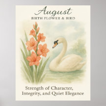 Écriture chrétienne inspirante du cygne d'août