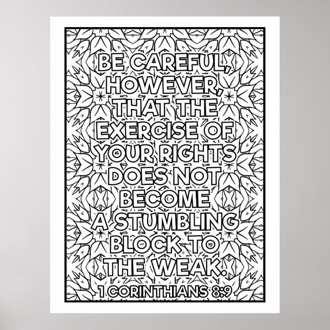 Affiche Écriture Couleur moi Jolie (Devant)