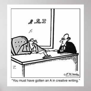 Affiche Écriture créative sur la déclaration de revenus