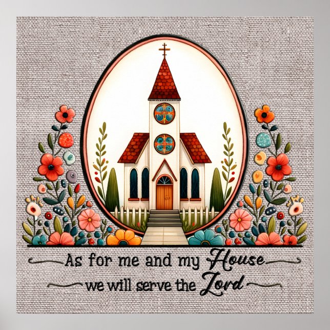 Affiche Écriture Inspirationnelle de la Maison de l'Eglise (Devant)