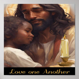 Affiche Écriture Jésus et Enfant