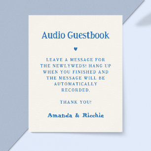Affiche Écriture manuscrite Whimsical Audio Mariage