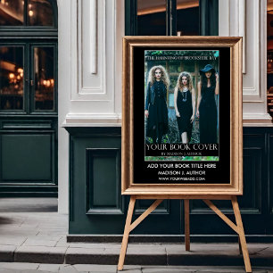 Affiche Écrivain Auteur de la promotion de couverture de l