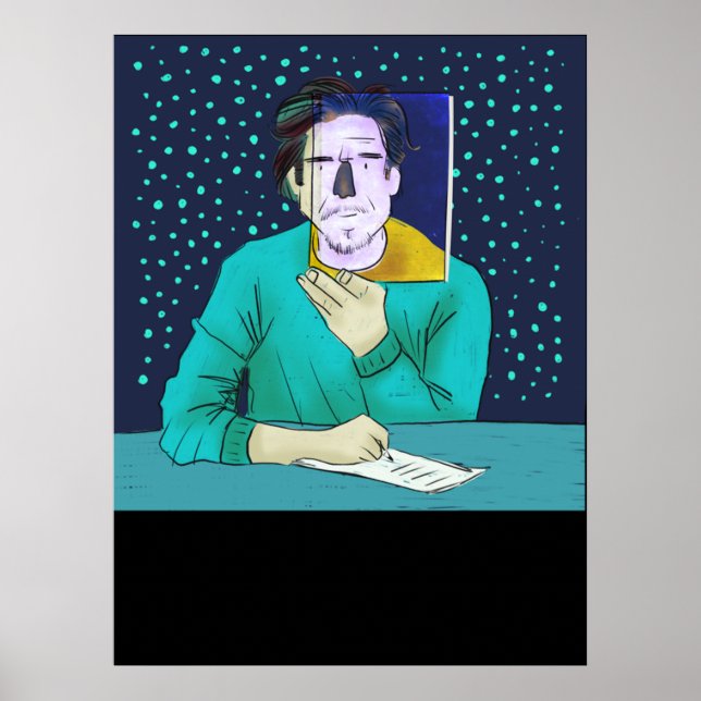 Affiche Écrivain - Karl Ove Knausgaard (Devant)