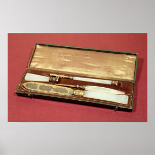 Affiche Écrivant l'ensemble donné à son épouse, Eveline