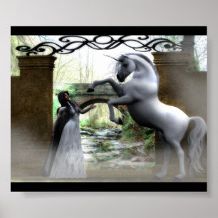 Affiche Écrivez le royaume de la licorne