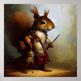 Affiche Écureuil barbare