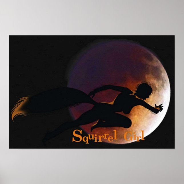 Affiche Écureuil imbattable fille (Devant)
