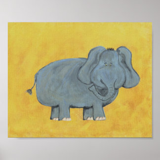 Affiche Ed Elephant Nursery Art - IMPRIMER