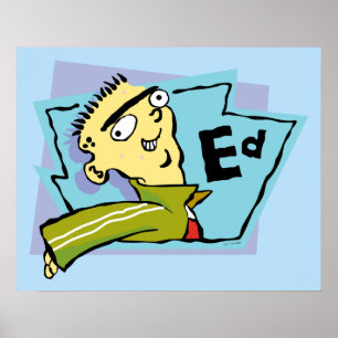 Affiche Ed - Graphique de caractères