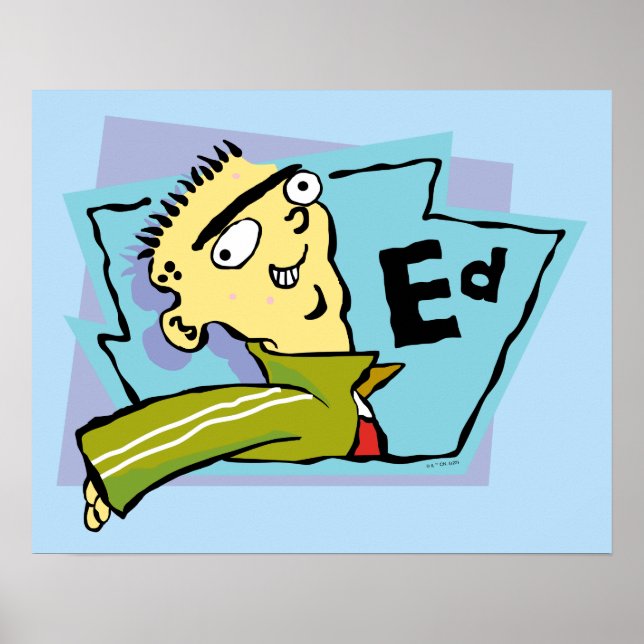 Affiche Ed - Graphique de caractères (Devant)