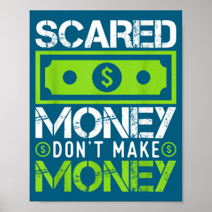 Affiche Ed L'argent Ne Fait Pas D'argent Dollar Espèces Gr