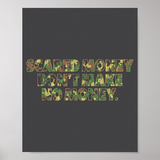 Affiche Ed Money Don't Make No Money Funny Saying  (Devant)