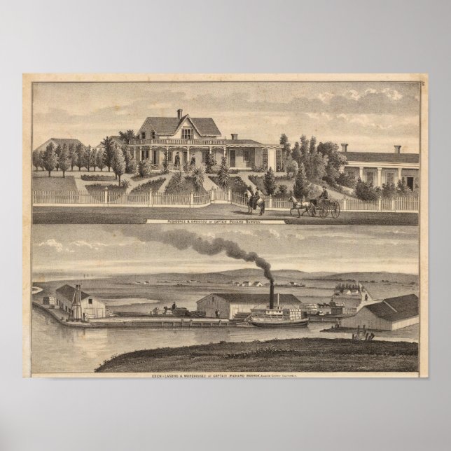 Affiche Eden Landing, Résidence de Barron, entrepôts (Devant)