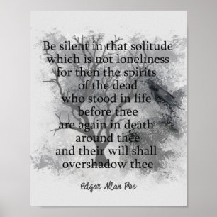 Affiche Edgar Allan Poe Poem