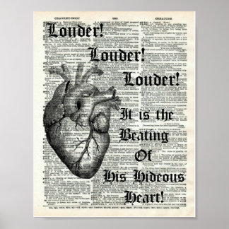 Affiche Edgar Allan Poe Raconter le dictionnaire de coeur 