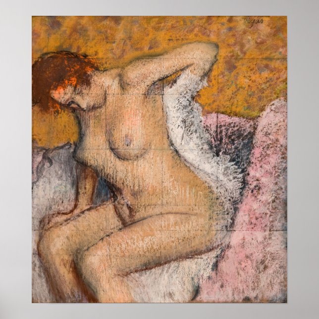 Affiche Edgar Degas - Après le bain (Devant)