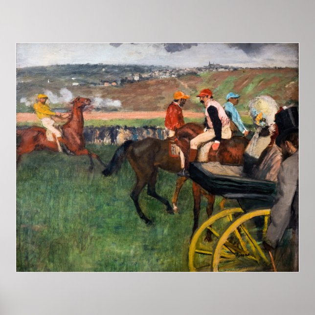 Affiche Edgar Degas - At the Races (Devant)