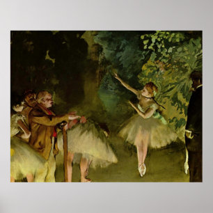 Affiche Edgar Degas - Ballet 1875 Danseur Danser filles tu