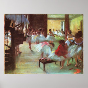 Affiche Edgar Degas - Ballet 1879-80 Chaussure Stair Dance