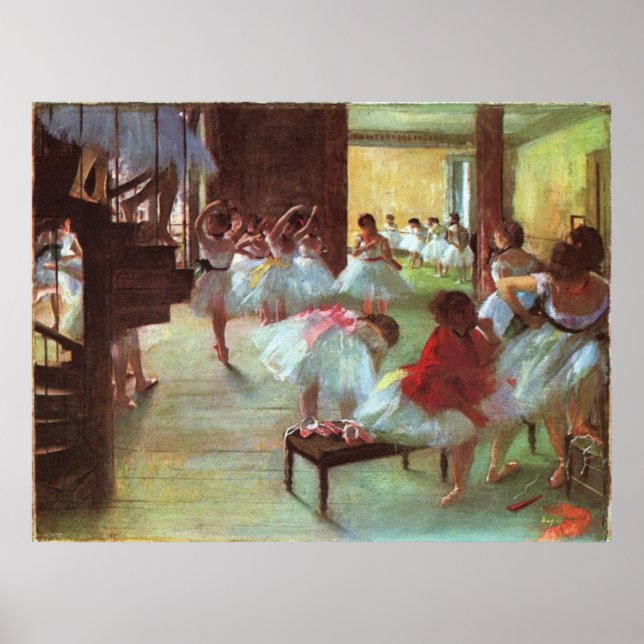 Affiche Edgar Degas - Ballet 1879-80 Chaussure Stair Dance (Devant)