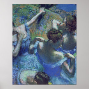 Affiche Edgar Degas Blue Dancers, c.1899
