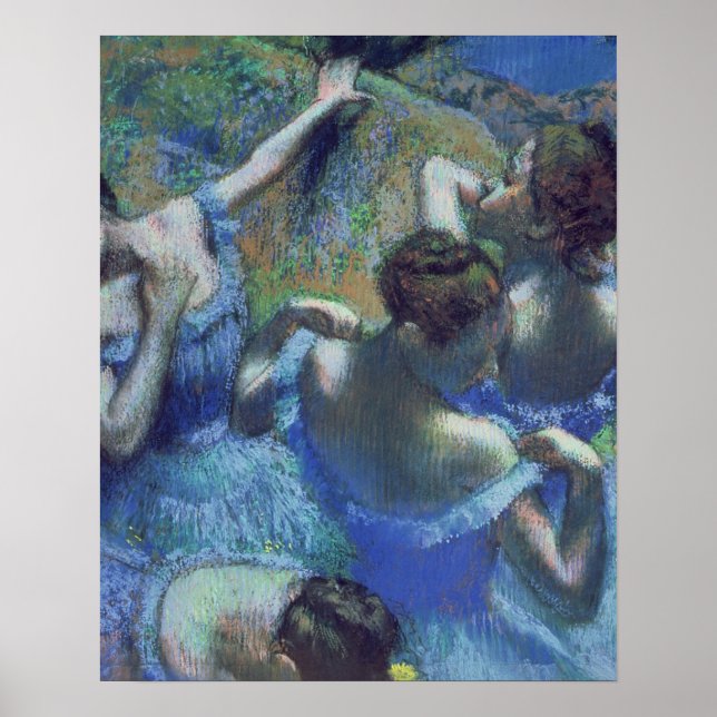 Affiche Edgar Degas | Blue Dancers, c.1899 (Devant)
