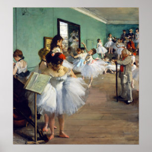 Affiche Edgar Degas - Classe Danse
