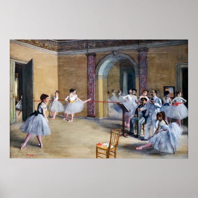 Affiche Edgar Degas - Dance Foyer, Opéra rue Le Peletier (Devant)