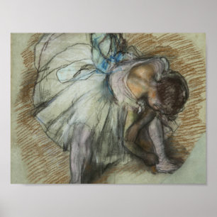 Affiche Edgar Degas - Dancer Adjusting Her Shoe